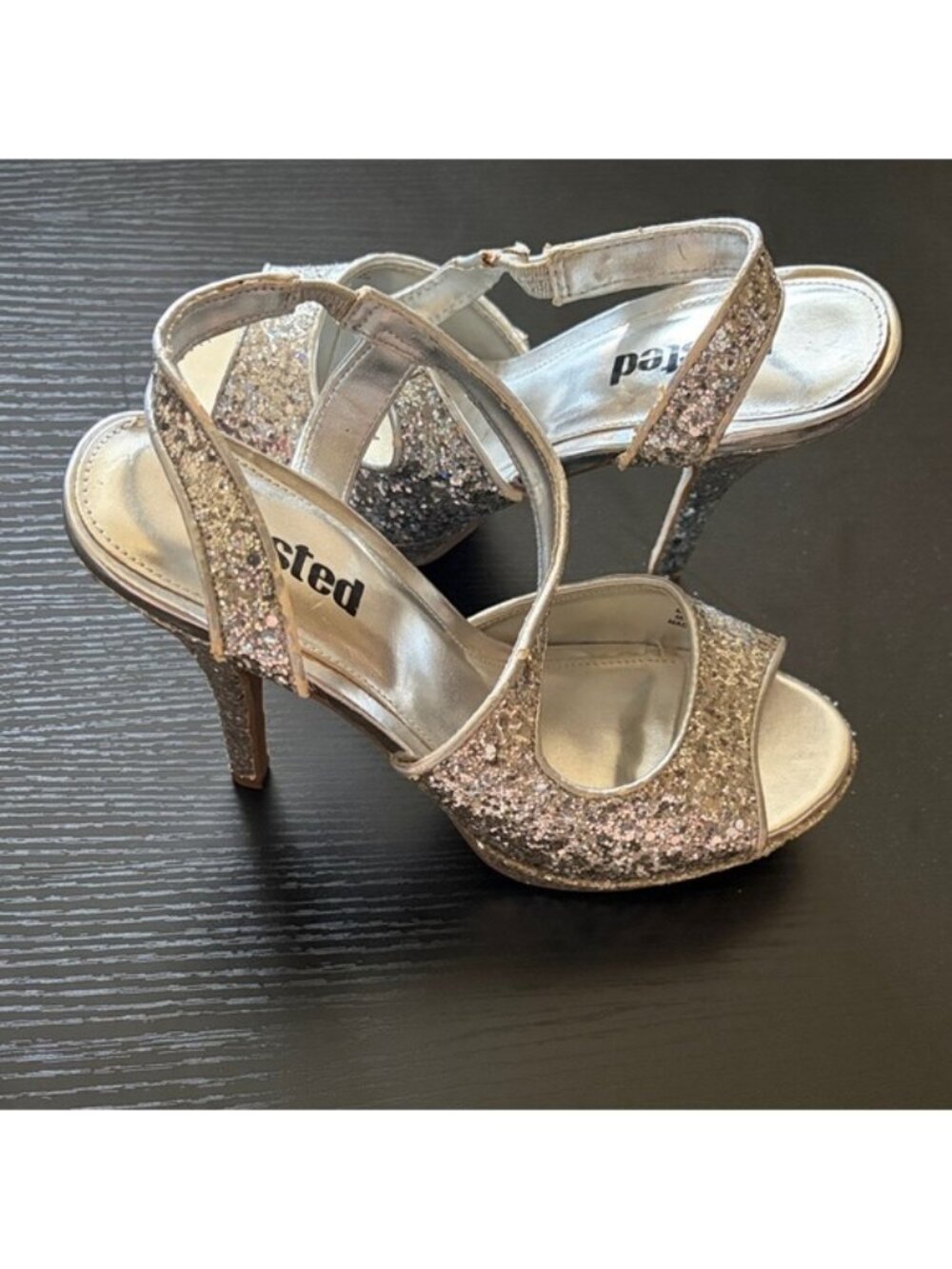 Unlisted Silver Sparkle Women's Heels